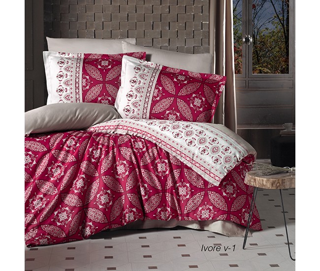 Lenjerie de pat satin clasy king size (ivore v1) Lenjerie de pat satin clasy king size (ivore v1)